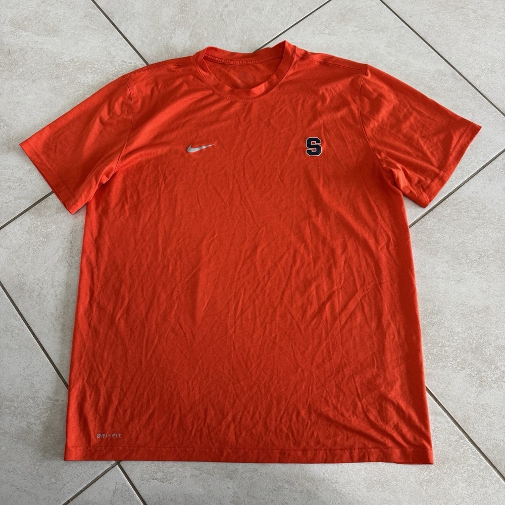 Syracuse Orange Shirt Mens XL Nike Short Sleeve‎ DriFit Training Gym Lightweight